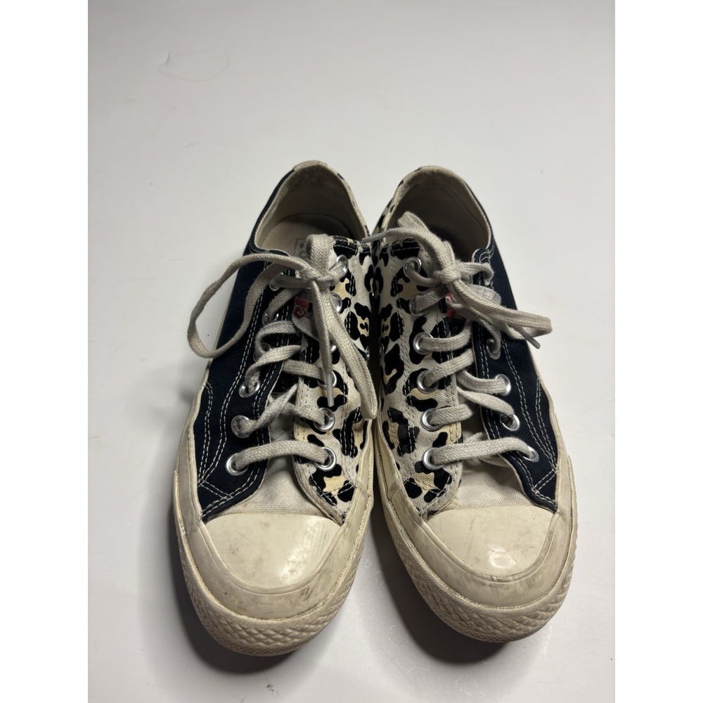 Converse Unisex Chuck 70 Ox Logo Play Black/Cheetah Mens Size 5 / Women Size 7
